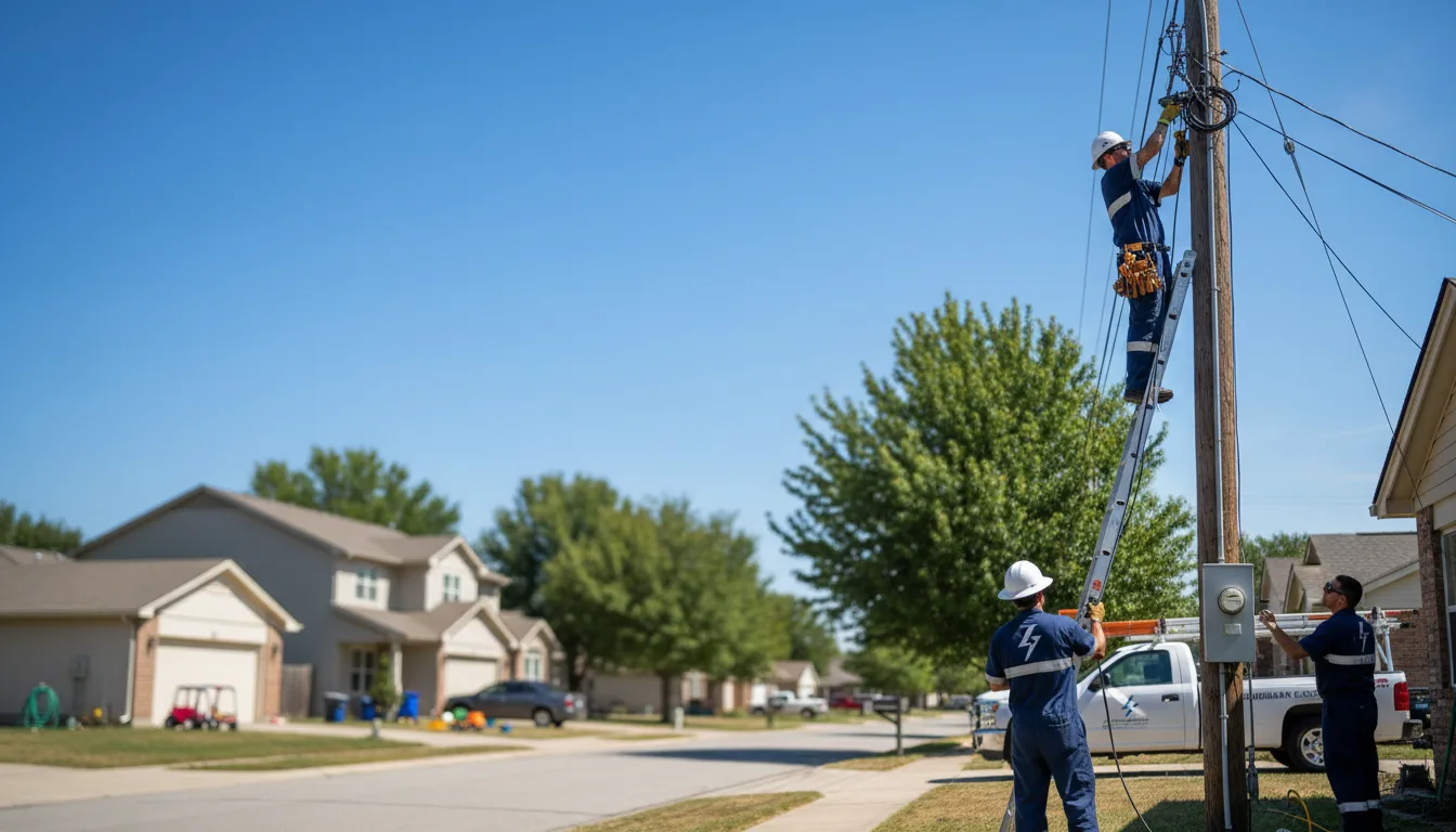 Residential electrician providing installation services in New Limerick, ME